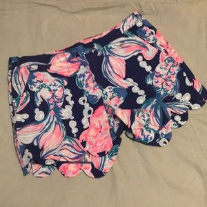 Lilly Pulitzer Scalloped Shorts
